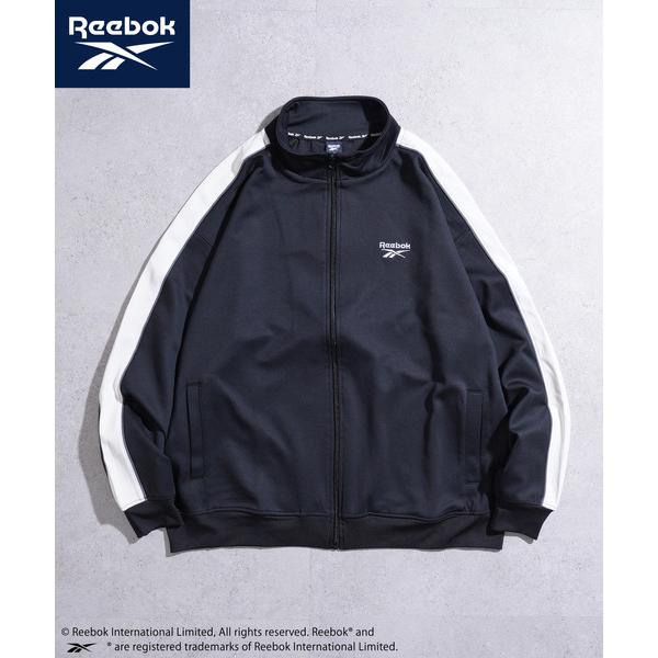 tシャツ REEBOK 袖ライン 左胸エンブロイダリー トラックジャケット メンズ レディース