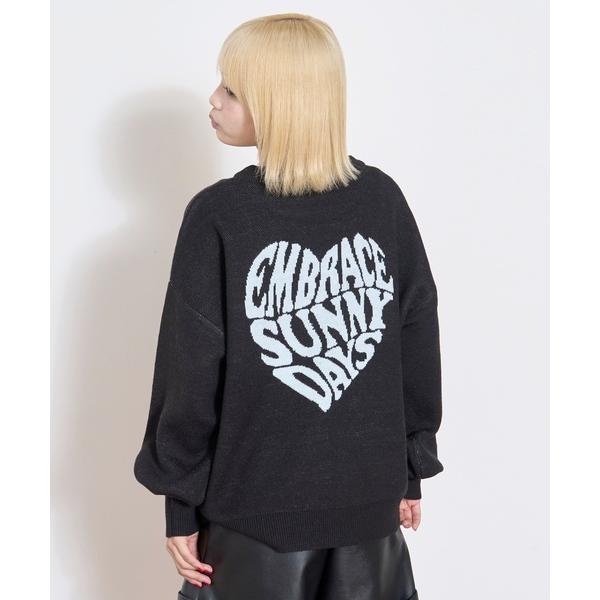 ZOZO問い合わせ番号:99765844ショップ:NARUMIYA ONLINE，ナルミヤ オンラインブランド:LOVETOXIC，ラブトキシック商品名:【GOODPRICE】バックハートニットプルオーバーカテゴリ:トップス&gt;ニット/...