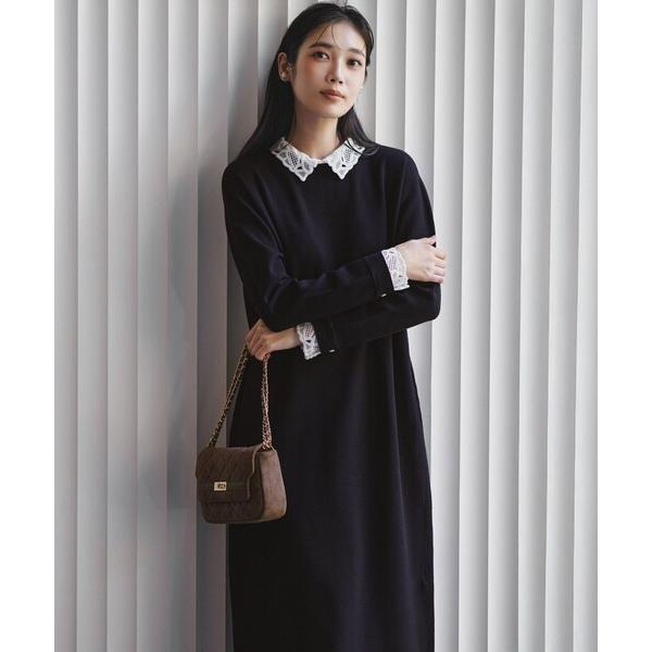 『セール実施中』ZOZO問い合わせ番号:99766535ショップ:23区，ニジュウサンクブランド:23区，ニジュウサンク商品名:ヴィスコースストレッチ レース襟 ワンピースカテゴリ:ワンピース/ドレス>ワンピースブランド品番:OPWO...