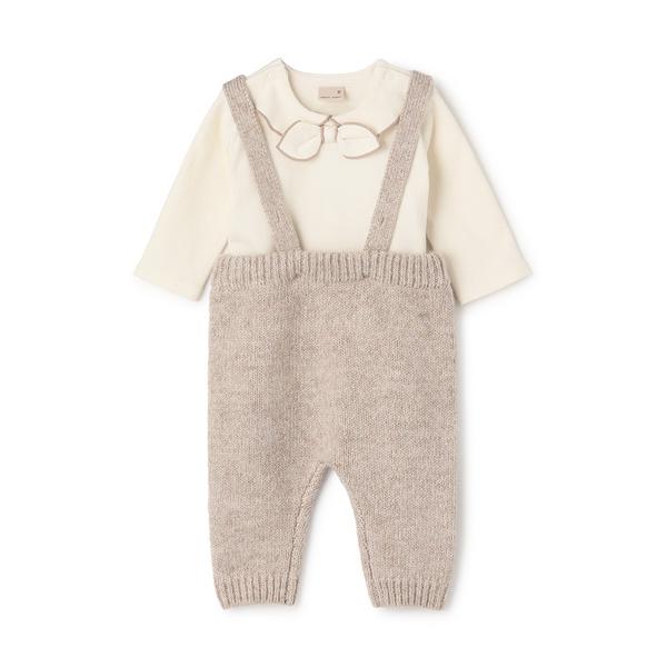 『セール実施中』※このアイテムは返品・交換対象外商品です。ZOZO問い合わせ番号:99797271ショップ:petit main，プティマインブランド:petit main，プティマイン商品名:サスつきニットパンツセットカテゴリ:ママ＆ベビ...