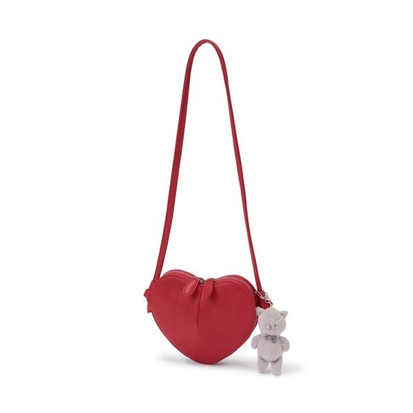 『セール実施中』ZOZO問い合わせ番号:99797273ショップ:petit main，プティマインブランド:petit main，プティマイン商品名:チャームつきハートポシェットカテゴリ:バッグ&gt;ショルダーバッグブランド品番:965...