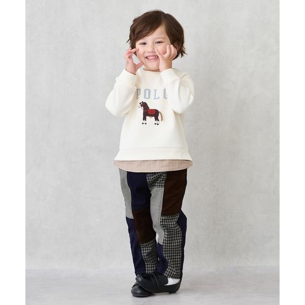 『セール実施中』ZOZO問い合わせ番号:99797280ショップ:petit main，プティマインブランド:petit main，プティマイン商品名:パッチワークパンツカテゴリ:パンツ>その他パンツブランド品番:9553121素材:...