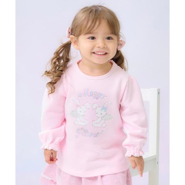 ※このアイテムは返品・交換対象外商品です。ZOZO問い合わせ番号:99797293ショップ:NARUMIYA ONLINE，ナルミヤ オンラインブランド:mezzo piano，メゾピアノ商品名:エンジェルウサギ刺しゅう　トレーナーカテゴリ...