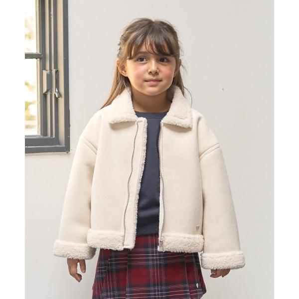 『セール実施中』ZOZO問い合わせ番号:99797298ショップ:petit main，プティマインブランド:Lycee mine，リセマイン，petit main，プティマイン商品名:フェイクムートンジャケットカテゴリ:ジャケット/アウタ...