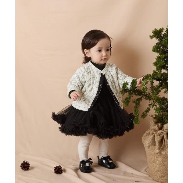 ※このアイテムは返品・交換対象外商品です。ZOZO問い合わせ番号:99827993ショップ:riziere，リジェールブランド:riziere，リジェール商品名:【リンクコーデ】ベビーキルティング花柄ジャケットカテゴリ:ママ＆ベビー>...