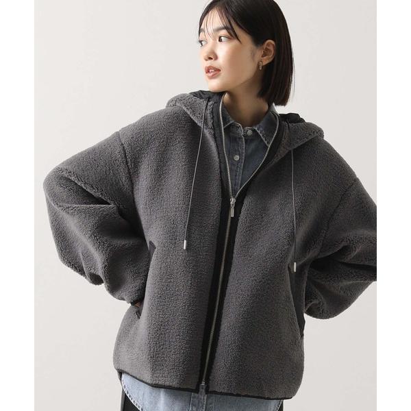 『セール実施中』ZOZO問い合わせ番号:99828793ショップ:Gready Brilliant，グレディブリリアンブランド:Gready Brilliant，グレディブリリアン商品名:ボアバイカラーフードジャケットカテゴリ:ジャケット/...