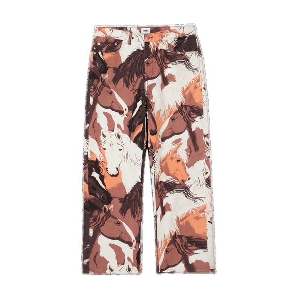 ジーンズ 「OBEY」CLASSIC BAGGY PRINTED DENIM メンズ