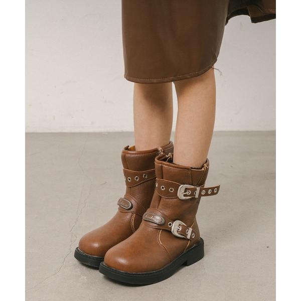 ブーツ ベルトデザインエンジニアブーツ キッズ 子供 女の子