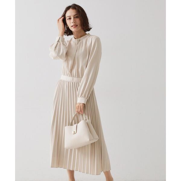 ZOZO問い合わせ番号:99898509ショップ:OPAQUE.CLIP，オペークドットクリップブランド:OPAQUE.CLIP，オペークドットクリップ商品名:≪通勤・セレモニー対応≫ジョーゼットプリーツワンピース【洗濯機OK】カテゴリ:ワ...
