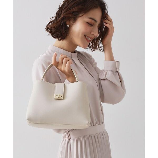 ハンドバッグ 「2WAY」サフィアーノ調ミドルワンハンドルバッグ