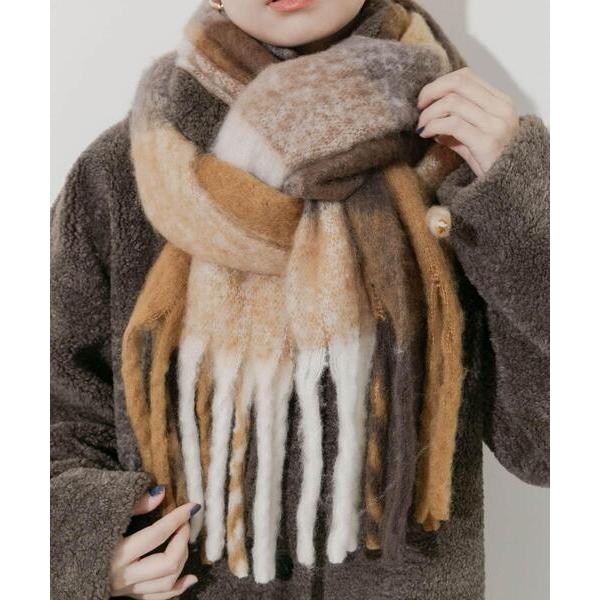 ZOZO問い合わせ番号:99931045ショップ:URBAN RESEARCH，アーバンリサーチブランド:SMELLY，スメリー商品名:ボリュームチェックマフラーカテゴリ:ファッション雑貨>マフラーブランド品番:SMA7-2DA006...