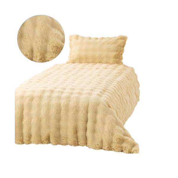 『セール実施中』ZOZO問い合わせ番号:99933334ショップ:Francfranc，フランフランブランド:Francfranc，フランフラン商品名:【WARMY ウォーミー】もふもふ ポコモコファー 掛け布団カバー シングル イエローカ...