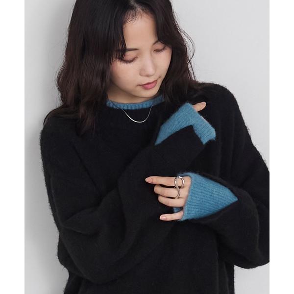 ZOZO問い合わせ番号:99935623ショップ:MONO-MART，モノマートブランド:forksy.，フォルクシー，MONO-MART，モノマート商品名:【forksy.】エブリデイレイヤード風モックネックニットプルオーバーカテゴリ:ト...