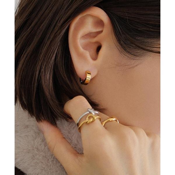 イヤリング 「金属アレルギー対応/サージカルステンレス」ソリッドフープイヤリング レディース