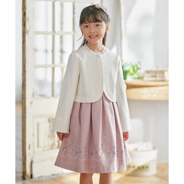 ZOZO問い合わせ番号:99968244ショップ:組曲，クミキョクブランド:組曲，クミキョク商品名:【110-140cm】 フラワーアーチワンピース＆ボレロジャケットセットカテゴリ:フォーマルスーツ/小物>スーツジャケットブランド品番...