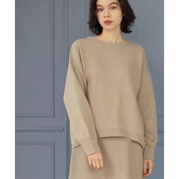 ニット セーター サイド編地切替ニットトップス/セットアップ対応「洗濯機OK」 レディース
