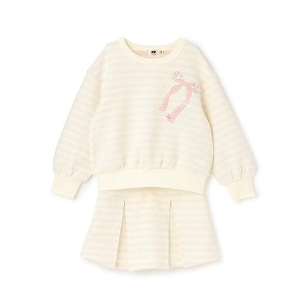 『セール実施中』ZOZO問い合わせ番号:99971160ショップ:KP，ケーピーブランド:KP，ケーピー商品名:ハートラメジャカード セットアップカテゴリ:ジャケット/アウター>セットアップブランド品番:2154314素材:トップス：...