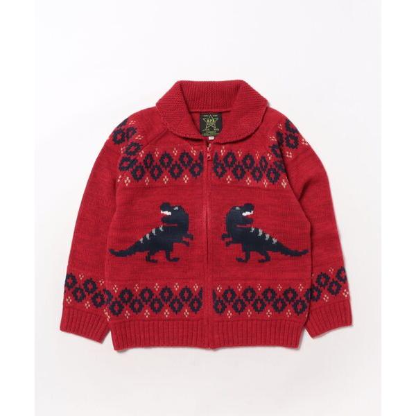 『セール実施中』ZOZO問い合わせ番号:99971165ショップ:KP，ケーピーブランド:KP BOY，ケーピーボーイ商品名:恐竜 カウチンセーターカテゴリ:トップス>ニット/セーターブランド品番:4554202素材:アクリル98% ...
