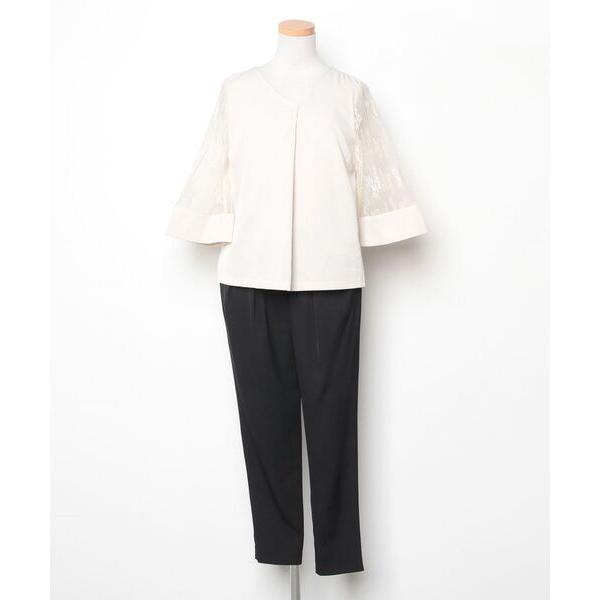 『タイムセール実施中』参考価格：16，500円発売時期：2018年08月コンディション：B（目立つ使用感なし）使用感が少ない、または気にならないアイテム前身頃・後身頃：汚れ参考商品名：レーススリーブの セットアップ パンツドレス パーティー...