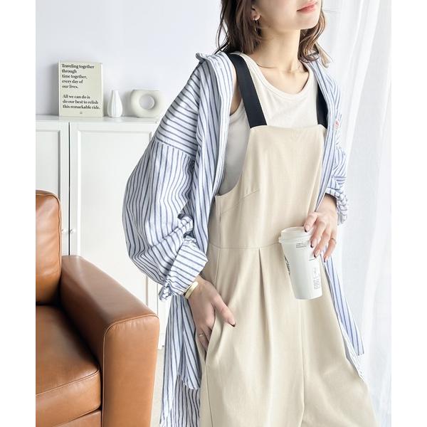 『セール実施中』参考価格：5，999円発売時期：2024年02月コンディション：B（目立つ使用感なし）使用感が少ない、または気にならないアイテム後身頃：汚れ参考商品名：シンプルながらもこなれ感。バックシャーリングリネンライクサロペット参考品...