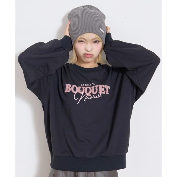 『タイムセール実施中』ZOZO問い合わせ番号:100033813ショップ:NARUMIYA ONLINE，ナルミヤ オンラインブランド:LOVETOXIC，ラブトキシック商品名:【秒かわトップス】ロゴ刺しゅうベーシックスウェットカテゴリ:ト...