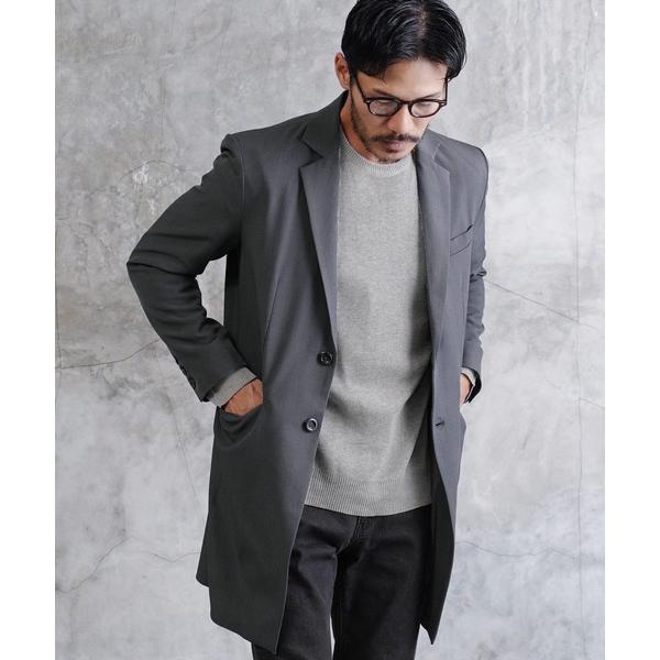 チェスターコート コート TPU ストレッチ チェスターコート スプリングコート メンズ