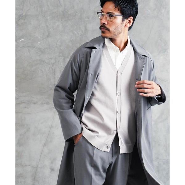 ステンカラーコート コート TPU ストレッチ ステンカラーコート スプリングコート メンズ