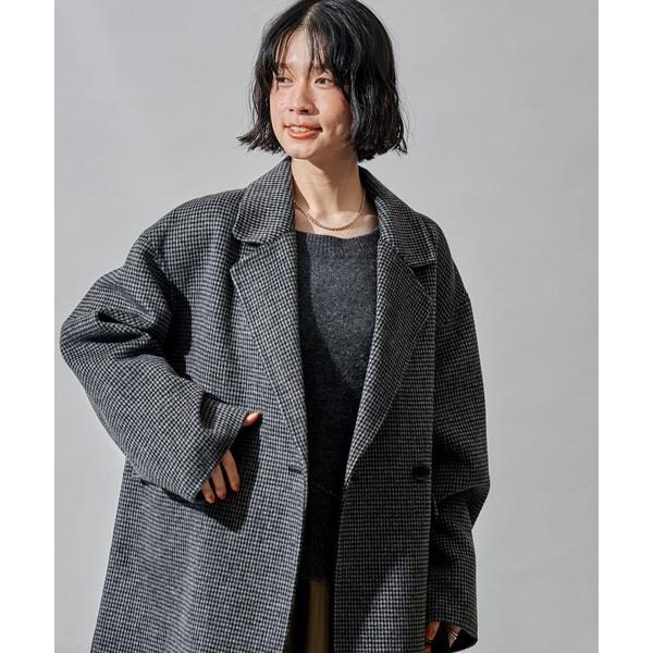 『セール実施中』ZOZO問い合わせ番号:100066337ショップ:FREAK'S STORE，フリークスストアブランド:FREAK'S STORE，フリークスストア商品名:ウールブレンド リバー ダブル ジャコット/ ウールコートカテゴリ...