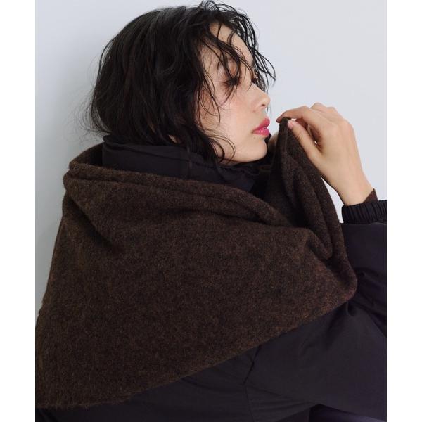 ZOZO問い合わせ番号:100097776ショップ:Auntie Rosa，アンティローザブランド:Shelly island，シェリーアイランド商品名:トライアングルウール混ニットショールカテゴリ:ファッション雑貨>ストール/ショー...