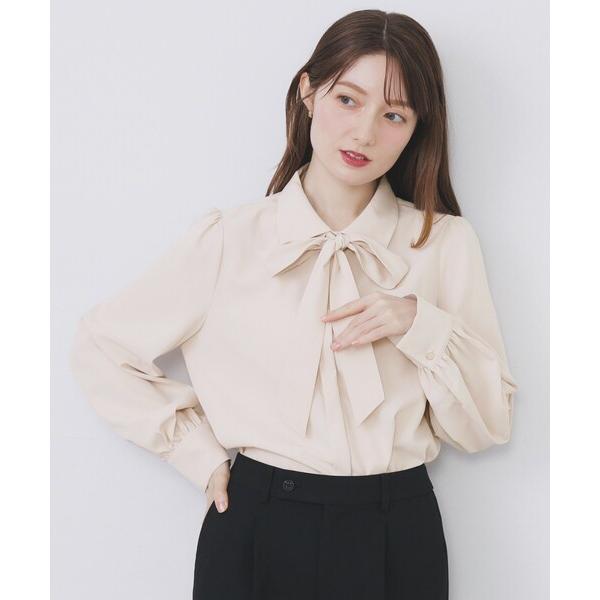 『タイムセール実施中』ZOZO問い合わせ番号:100099955ショップ:index，インデックスブランド:index，インデックス商品名:2枚衿ボウタイブラウス【洗濯機OK/防シワ/イージーアイロン】カテゴリ:トップス>シャツ/ブラ...