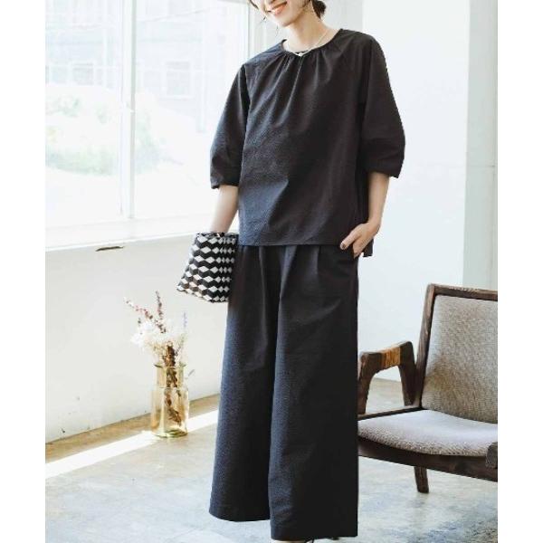 『セール実施中』参考価格：6，270円発売時期：2024年08月コンディション：D（傷・汚れあり）傷や汚れがあるが使用には問題ないアイテム襟周り・袖口・後身頃：、汚れウエスト：汚れ参考商品名：ＩＥＤＩＴ　サッカー素材でさらりと着られるらくち...