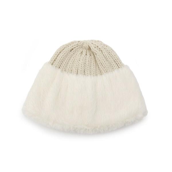 『セール実施中』ZOZO問い合わせ番号:100138369ショップ:SHOO・LA・RUE，シューラルーブランド:SHOO・LA・RUE，シューラルー商品名:ニット×フェイクファーワッチカテゴリ:帽子>ニットキャップ/ビーニーブランド...