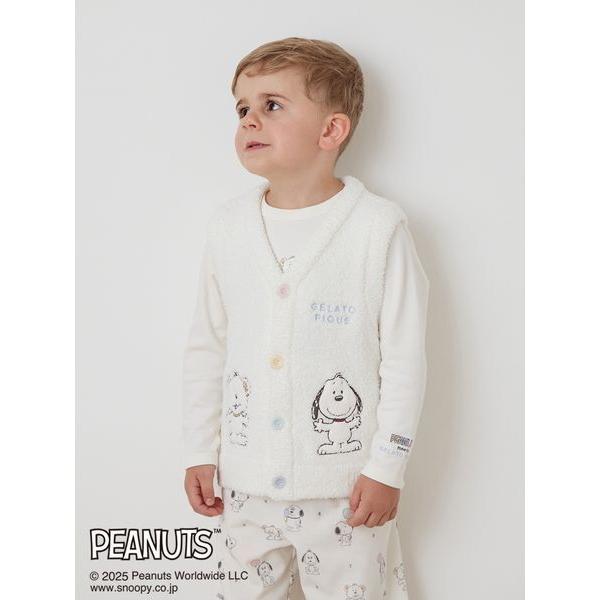 ZOZO問い合わせ番号:100170728ショップ:gelato pique，ジェラート　ピケブランド:gelato pique，ジェラートピケ商品名:【PEANUTS PUPPIES】【KIDS】ベビモコベストカテゴリ:ルームウェア&gt...