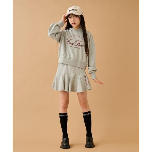 『セール実施中』ZOZO問い合わせ番号:100172559ショップ:NARUMIYA ONLINE，ナルミヤ オンラインブランド:by LOVEiT，バイラビット商品名:フーディ＆スカートセットカテゴリ:ジャケット/アウター>セットア...