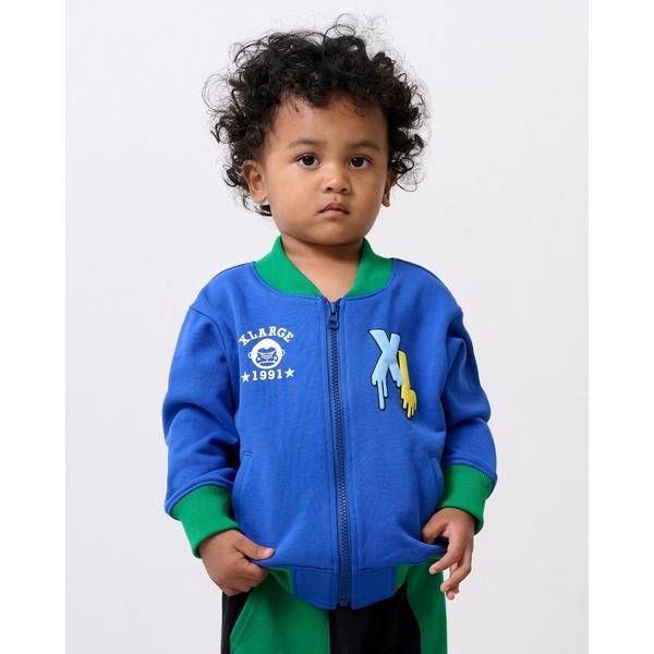 『セール実施中』ZOZO問い合わせ番号:100172586ショップ:X-girl Stages，エックスガール ステージスブランド:XLARGE KIDS，エクストララージキッズ商品名:ファニーゴリラ＆ドリップロゴスウェットジッププルオーバ...