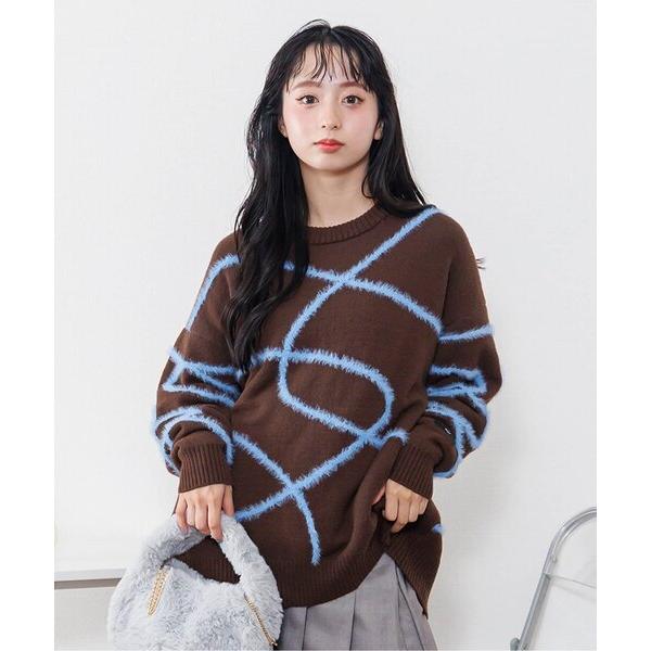 『セール実施中』ZOZO問い合わせ番号:100172751ショップ:F.O.Online Store，エフオーオンラインストアブランド:algy，アルジー商品名:ニュアンスラインニットカテゴリ:トップス>ニット/セーターブランド品番:...