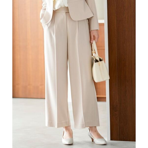 パンツ セレモニーダブルクロス ワイドパンツ レディース
