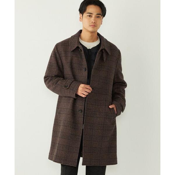 ステンカラーコート コート SHIPS Colors:ホロウ ウール ステンカラーコート メンズ