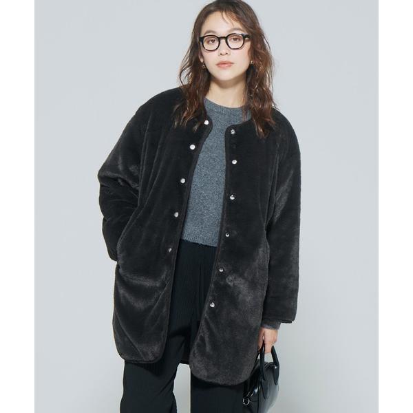 ZOZO問い合わせ番号:100174608ショップ:coca，コカブランド:coca（coca），コカ商品名:リバーシブルファーキルティングミドルコートカテゴリ:ジャケット/アウター>その他アウターブランド品番:26-25032600...