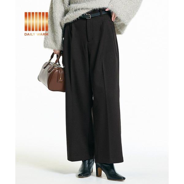 『タイムセール実施中』ZOZO問い合わせ番号:100174612ショップ:coca，コカブランド:coca（coca），コカ商品名:【DAILY WARM】裏起毛ワイドスラックスカテゴリ:パンツ>スラックスブランド品番:26-2503...