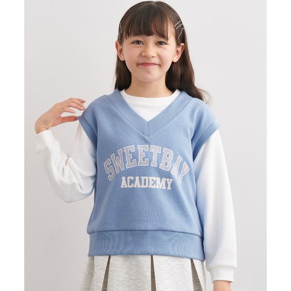 『セール実施中』ZOZO問い合わせ番号:100174662ショップ:coca，コカブランド:coca（coca），コカ商品名:キッズ ベストレイヤードスウェットトップスカテゴリ:トップス>スウェットブランド品番:36-25052120...