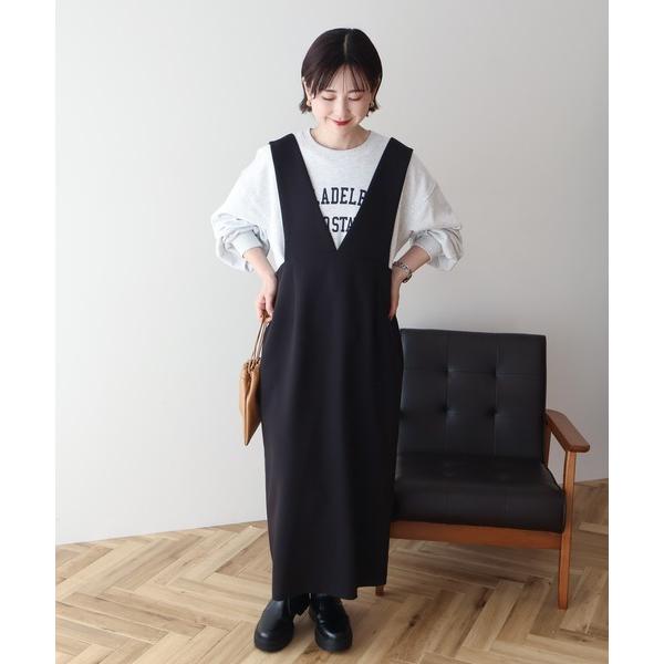 ZOZO問い合わせ番号:100178952ショップ:AMERICAN HOLIC，アメリカンホリックブランド:AMERICAN HOLIC，アメリカンホリック商品名:【WEB限定】イージーケアVネックワンピースカテゴリ:ワンピース/ドレス&...