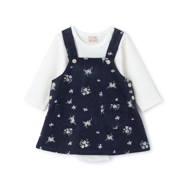 『タイムセール実施中』※このアイテムは返品・交換対象外商品です。ZOZO問い合わせ番号:100214497ショップ:petit main，プティマインブランド:petit main，プティマイン商品名:【リンク】花柄ジャンスカセットアップカ...