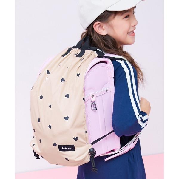 ZOZO問い合わせ番号:100223888ショップ:devirock，デビロックブランド:devirock，デビロック商品名:ランドセルの上から背負える ハートデザイン ナップサックカテゴリ:バッグ>バックパック/リュックブランド品番...