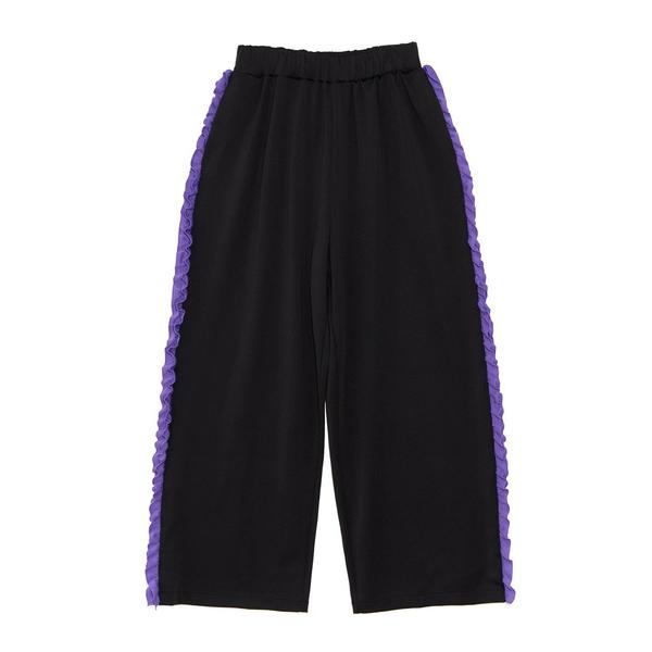 パンツ サイドフリルジャージパンツ レディース