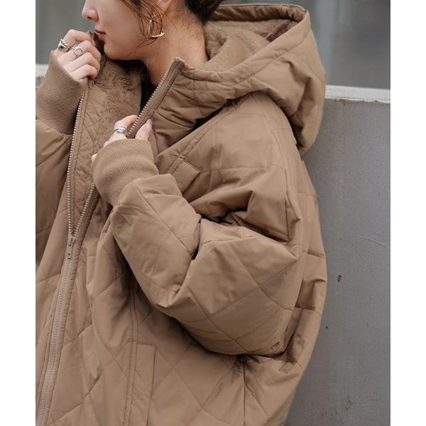 ZOZO問い合わせ番号:100345970ショップ:HUG.U，ハグユーブランド:HUG.U，ハグユー商品名:「極上の暖かさ」 中綿アウター とろける裏ファー × キルティングカテゴリ:ジャケット/アウター>その他アウターブランド品番...