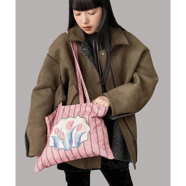 トートバッグ Casselini(キャセリーニ)レースチューリップトート レディース