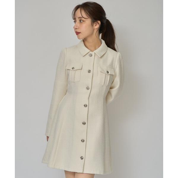 ZOZO問い合わせ番号:100380895ショップ:REDYAZEL，レディアゼルブランド:REDYAZEL，レディアゼル商品名:エンブレムボタンツイードシャツミニワンピースカテゴリ:ワンピース/ドレス>ワンピースブランド品番:200...