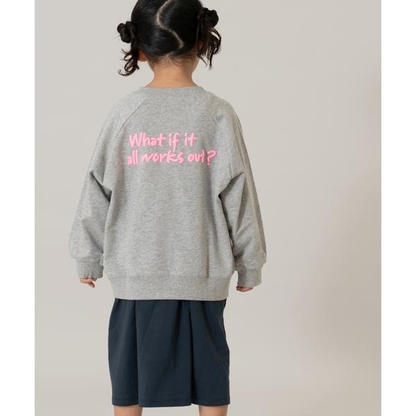 『セール実施中』ZOZO問い合わせ番号:100412874ショップ:petit main，プティマインブランド:and D. petit main，アンドディープティマイン商品名:蛍光ロゴラグランスウェット/トレーナーカテゴリ:トップス&g...