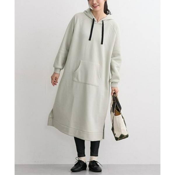 ZOZO問い合わせ番号:100414270ショップ:nissen，ニッセンブランド:QUNTSTYLE，キュントスタイル商品名:【マタニティウェア・授乳服】裏起毛マタニティパーカーワンピースカテゴリ:ママ＆ベビー>マタニティウェア/グ...